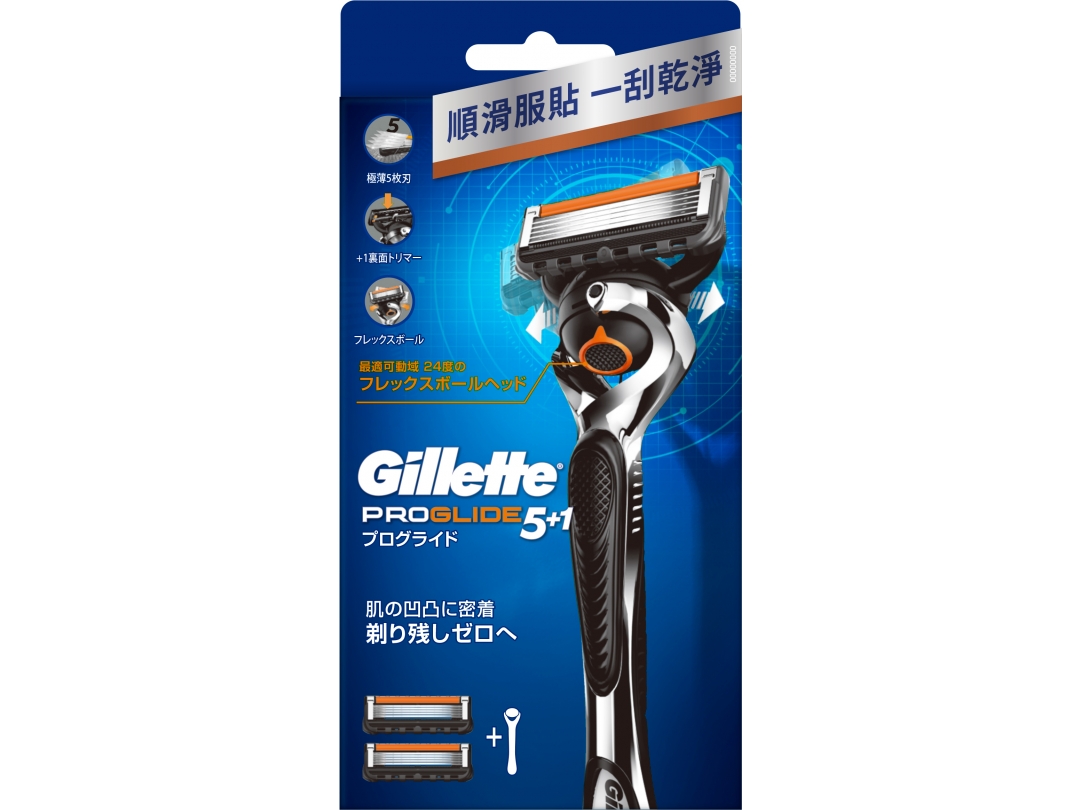 【吉列Gillette】Proglide無感系列刮鬍刀1刀架2刀頭