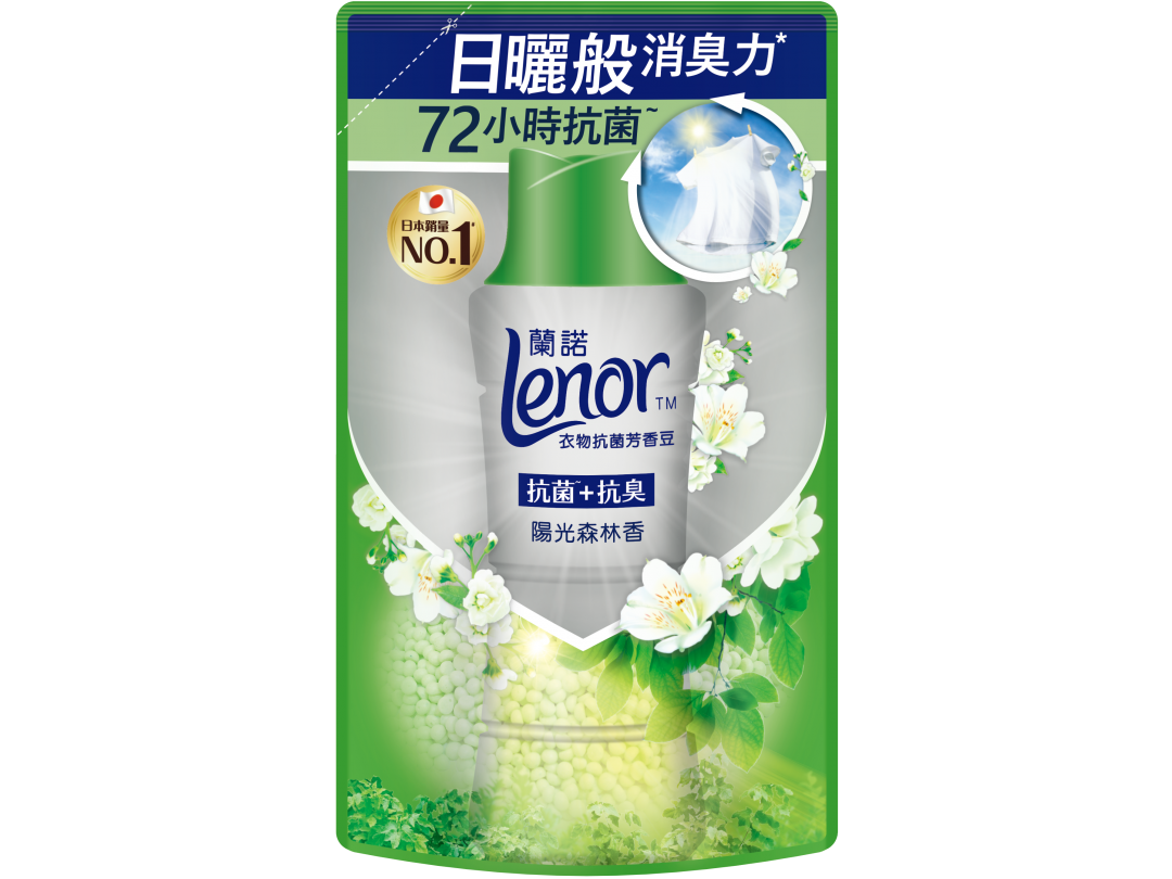 【Lenor蘭諾】衣物芳香抗菌豆陽光森林香430ml