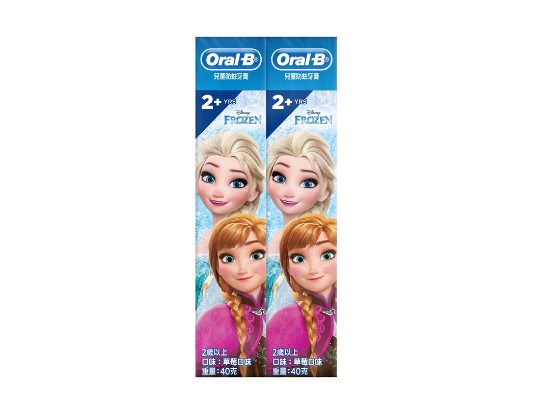【Oral-B歐樂B】兒童防蛀牙膏40g2入-Frozen公主