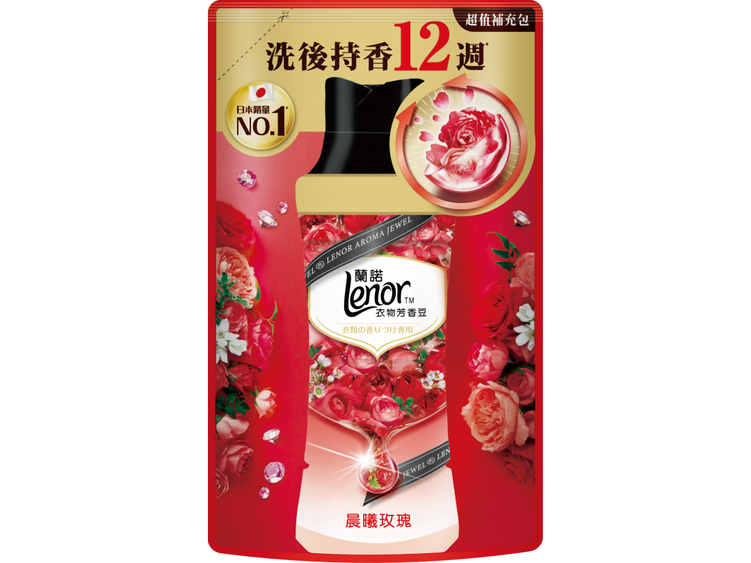 LENOR蘭諾衣物芳香豆晨曦玫瑰455ml