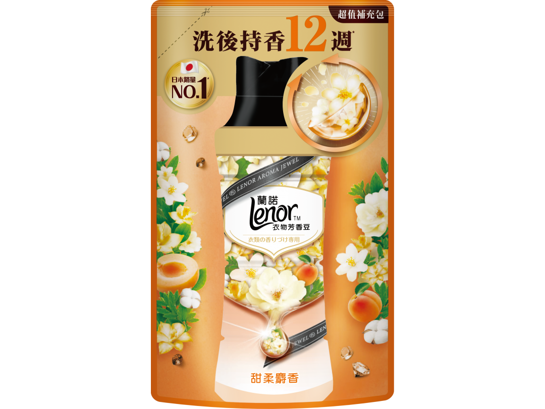 【Lenor蘭諾】衣物芳香豆甜柔麝香455ml