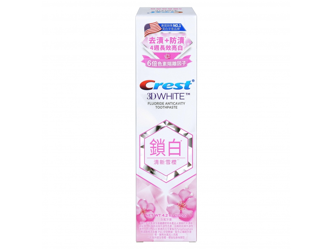 【Crest】香氛鎖白牙膏-清新雪櫻120g