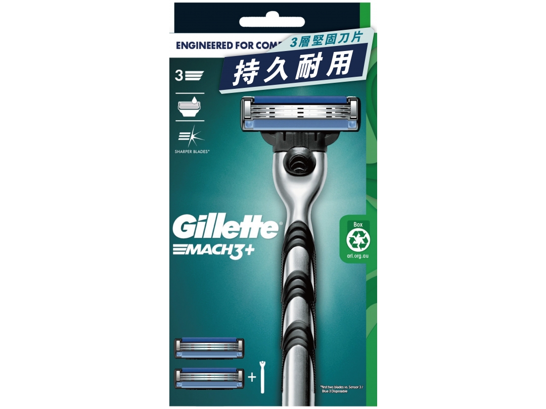 【吉列Gillette】Mach3 鋒速系列刮鬍刀 1刀架2刀頭