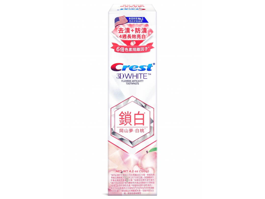 【Crest】香氛鎖白牙膏-岡山夢•白桃120g