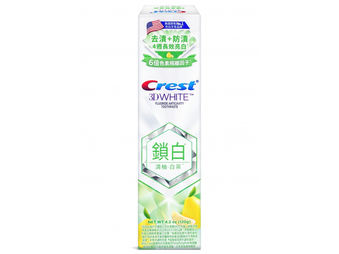 【Crest】香氛鎖白牙膏-清柚•白茶120g