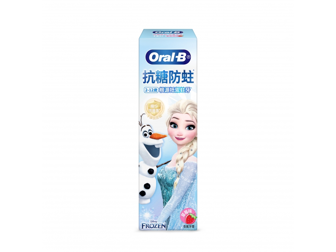 【Oral-B歐樂B】 抗糖防蛀兒童牙膏 冰雪奇緣款60G