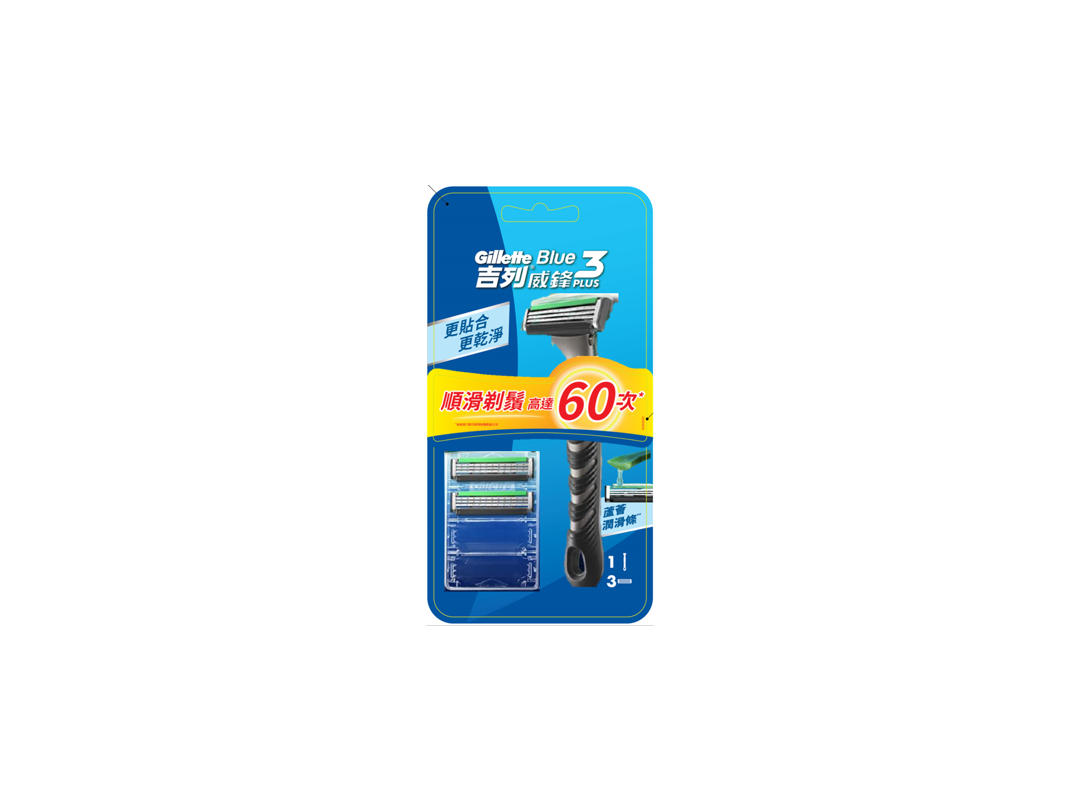 【吉列Gillette】威鋒3D刮鬍刀 四刀頭入
