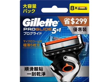 【吉列Gillette】Labs極光系列刮鬍刀頭 8刀入